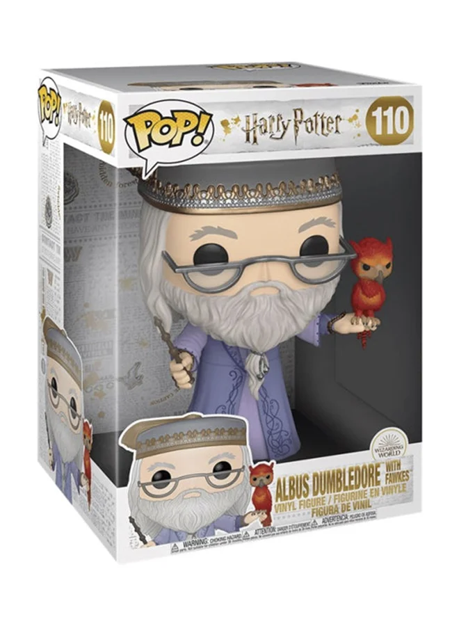 Funko Pop Jumbo! Movies: 10-Inch Harry Potter Dumbledore With Fawkes Collectable Vinyl Figure, 48038 10inch