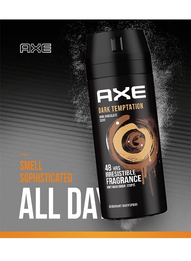 Axe - Pack Of 6 Dark Temptation Deodorant Body Spray 150x6ml - Image 1