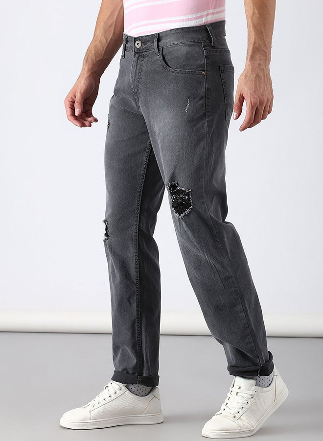 ABOF - Slim Fit Jeans Grey - Image 1