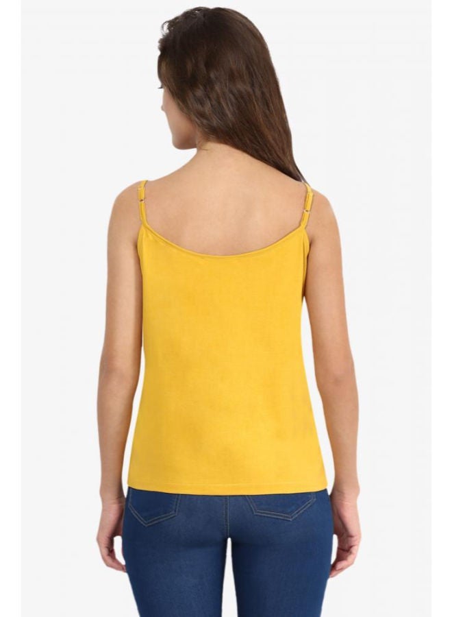 Miss Chase Never Say Fringe Top Yellow  - Image 2