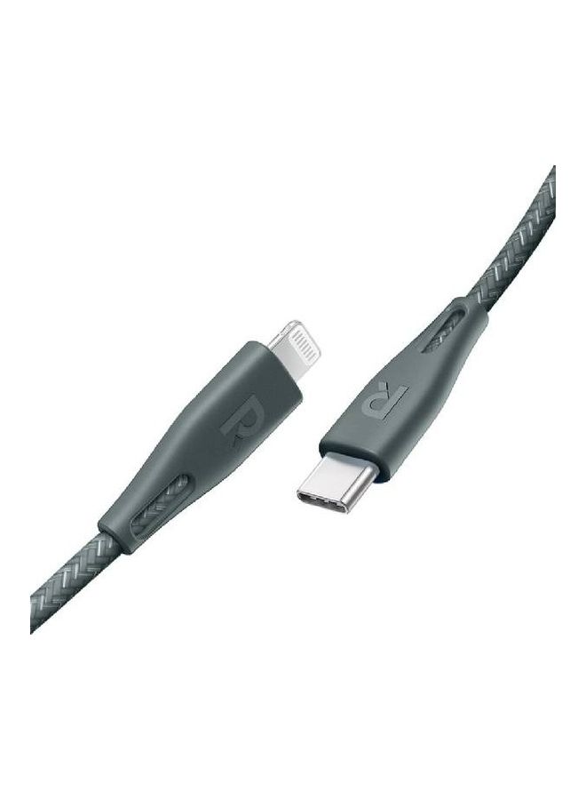 RAVPOWER RP-CB1018 Type-C To Lightning Cable Green  - Image 2