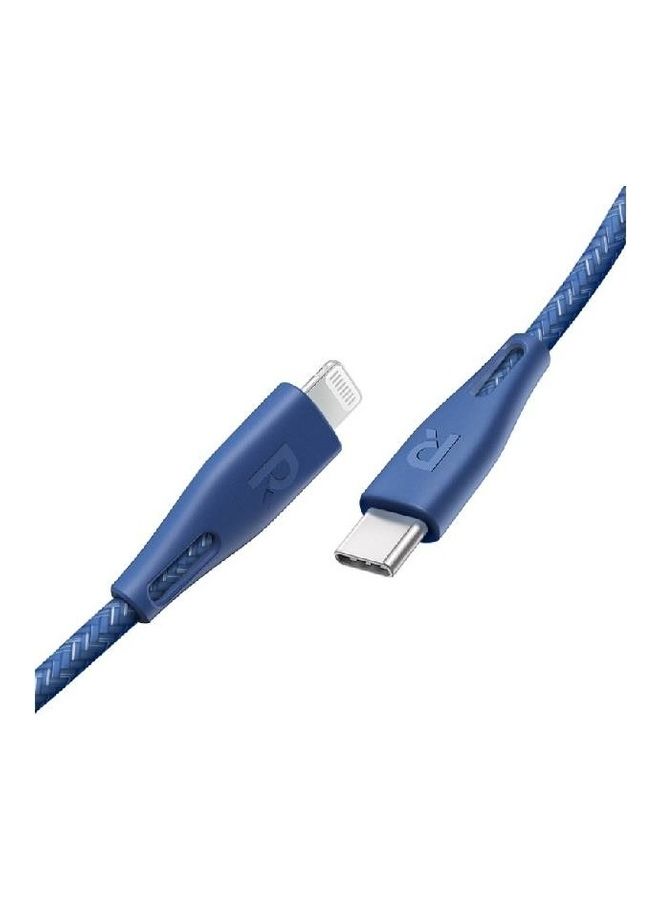 RAVPOWER RP-CB1018 Type-C To Lightning Cable Blue  - Image 3