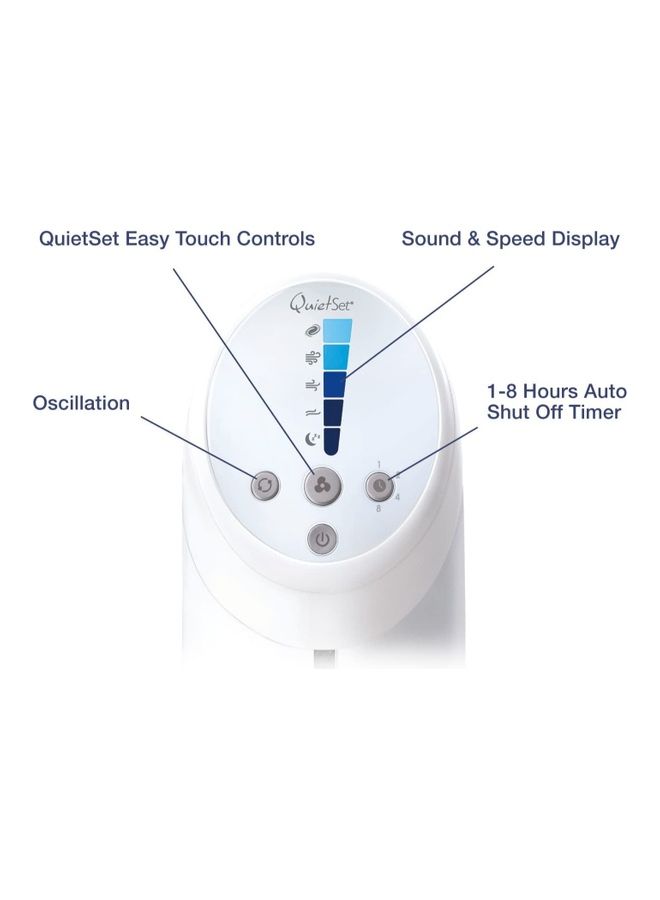 Honeywell QuietSet Tower Fan with Remote Control HYF260E White  - Image 4