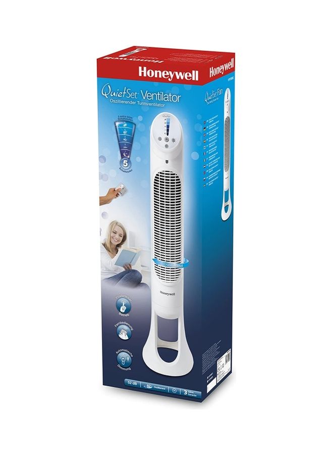 Honeywell - QuietSet Tower Fan with Remote Control HYF260E White - Image 1