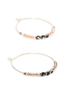 R&B Metallic Hoop Earrings  - Image 2