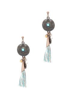 R&B Textured Tassel Danglers  - Image 1