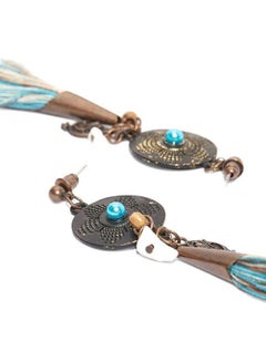 R&B Textured Tassel Danglers  - Image 2
