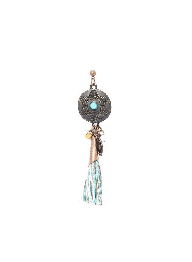 R&B Textured Tassel Danglers  - Image 3