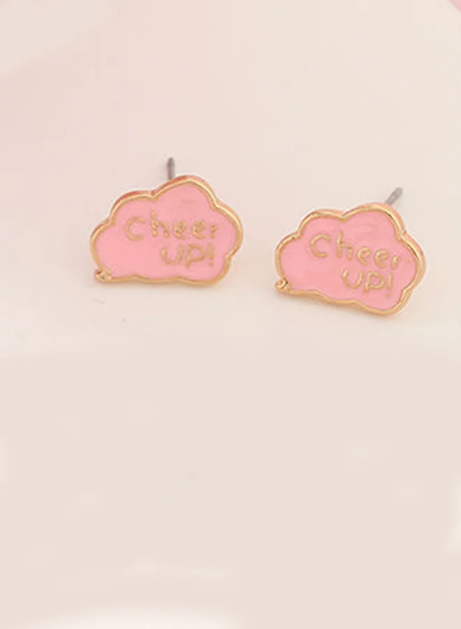XIMI VOGUE 2 Pairs of Cloud Flamingo Dangle And Stud Earrings Set