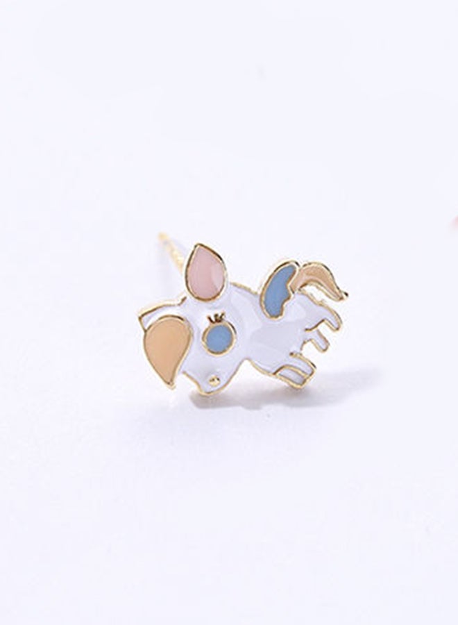 Lovely Pony Asymmetric Stud Earrings - v1658494422/N40586771A_4