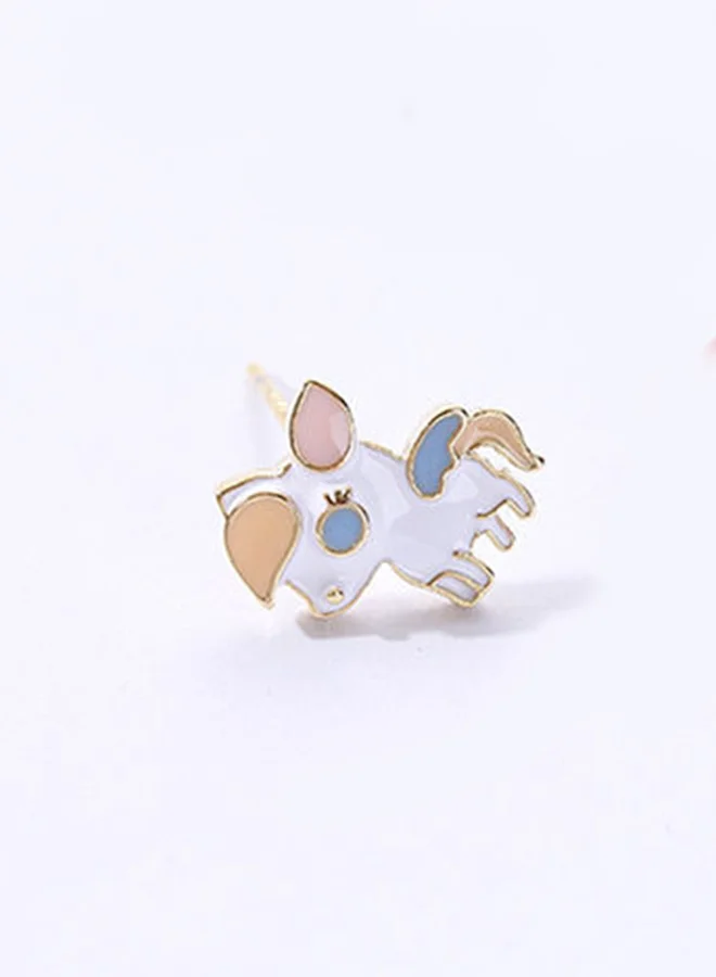 XIMI VOGUE Lovely Pony Asymmetric Stud Earrings