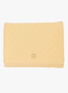 Bi Fold Pu Casual Womens Square Wallet Yellow
