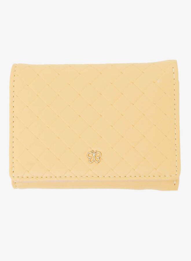 R&B - Bi Fold Pu Casual Womens Square Wallet Yellow - Image 1