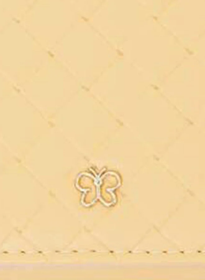 R&B Bi Fold Pu Casual Womens Square Wallet Yellow