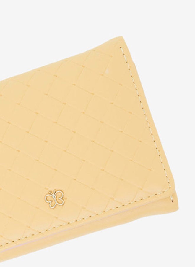 R&B - Bi Fold Pu Casual Womens Square Wallet Yellow - Image 1