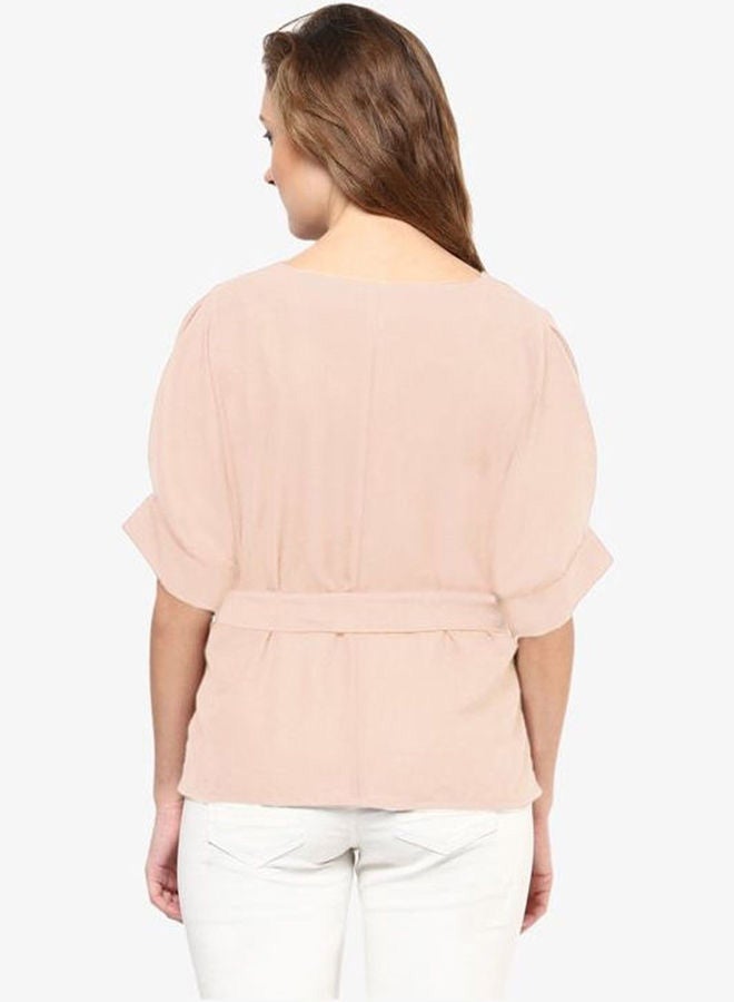 Miss Chase Beam Me Up Tie-Up Top Pink  - Image 1