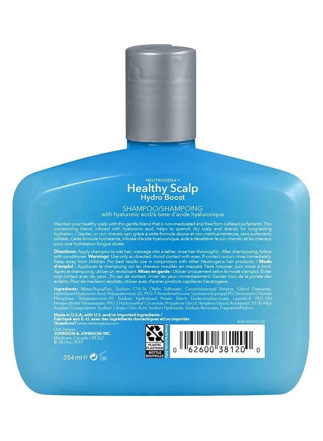 Neutrogena - Moisturizing Healthy Scalp Hydro Boost Shampoo For Dry Hair And Scalp, With Hydrating Hyaluronic Acid, pH-Balanced, Paraben And Phthalate-Free Color-Safe - Image 1
