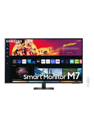 43 inch 4k UHD Smart Monitors USB-C | Wireless Connectivity Wifi, Bluetooth, with in-built Speaker | Smart TV experience, Workspace & IoT Hub with Voice Remote | LS43BM700UMXUE Black - v1658549005/N53337029A_1