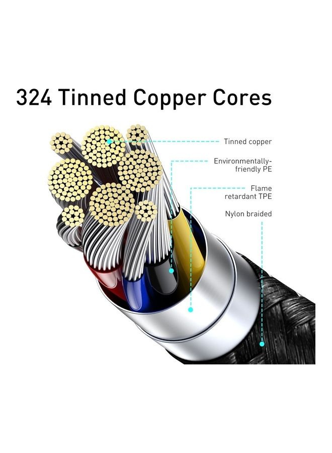 Baseus USB C 100W Cable LED Display USB Type C Cable For iPhone 15 Pro/Max,Plus,iPad Pro, MacBook, Xiaomi 10,Huawei, Samsung 5A Fast Charging Charger USBC USB-C Data Cable Type-C Wire Cord (1M,Black) Black - Image 4