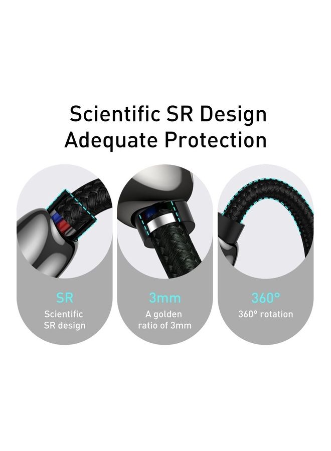 Baseus USB C 100W Cable LED Display USB Type C Cable For iPhone 15 Pro/Max,Plus,iPad Pro, MacBook, Xiaomi 10,Huawei, Samsung 5A Fast Charging Charger USBC USB-C Data Cable Type-C Wire Cord (1M,Black) Black - Image 5