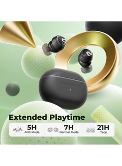 SoundPEATS Mini Pro Hybrid Active Noise Cancelling Wireless Earbuds Black  - Image 4