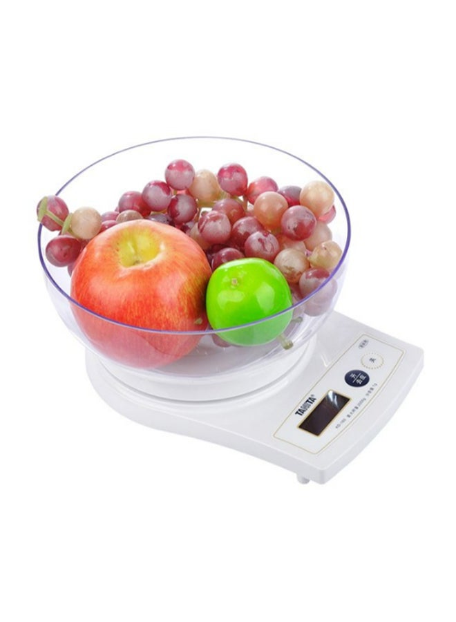 TANITA Kitchen Scale With Bowl White  - Image 2