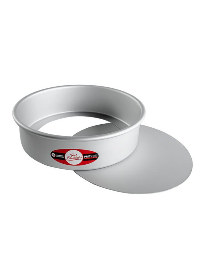 فات داديوز مقلاة مستديرة للتشيز كيك فضي 10x3بوصة - Image 1