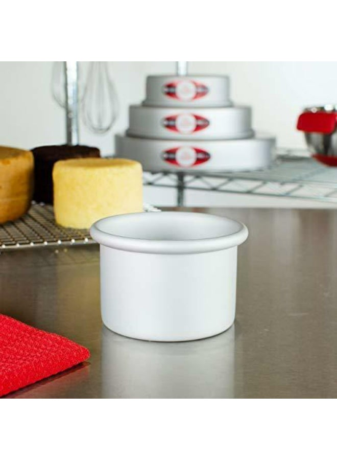 فات داديوز صينية مستديرة لخبز الكيك فضي 4x3بوصة - Image 3