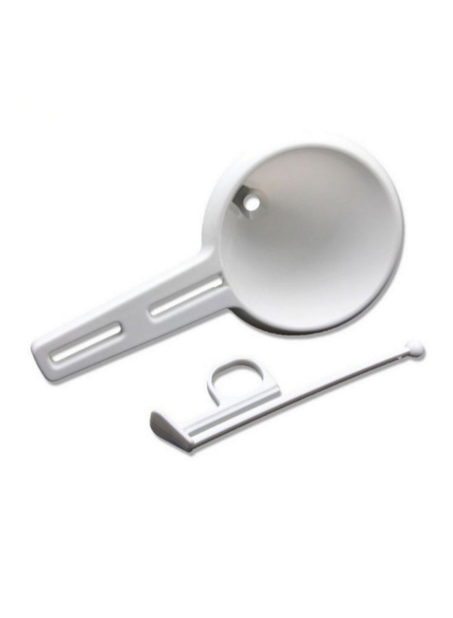 Wilton Easy-Pour Funnel White 5x4cm - Image 2