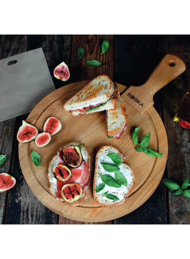 BOSKA - Cheese Board With Handle Brown - Image 1