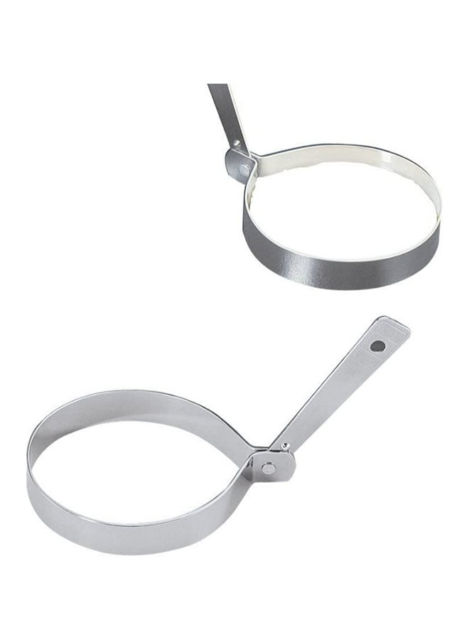 KUCHENPROFI 2-Piece Egg Ring Round Box Silver 8.5cm  - Image 1