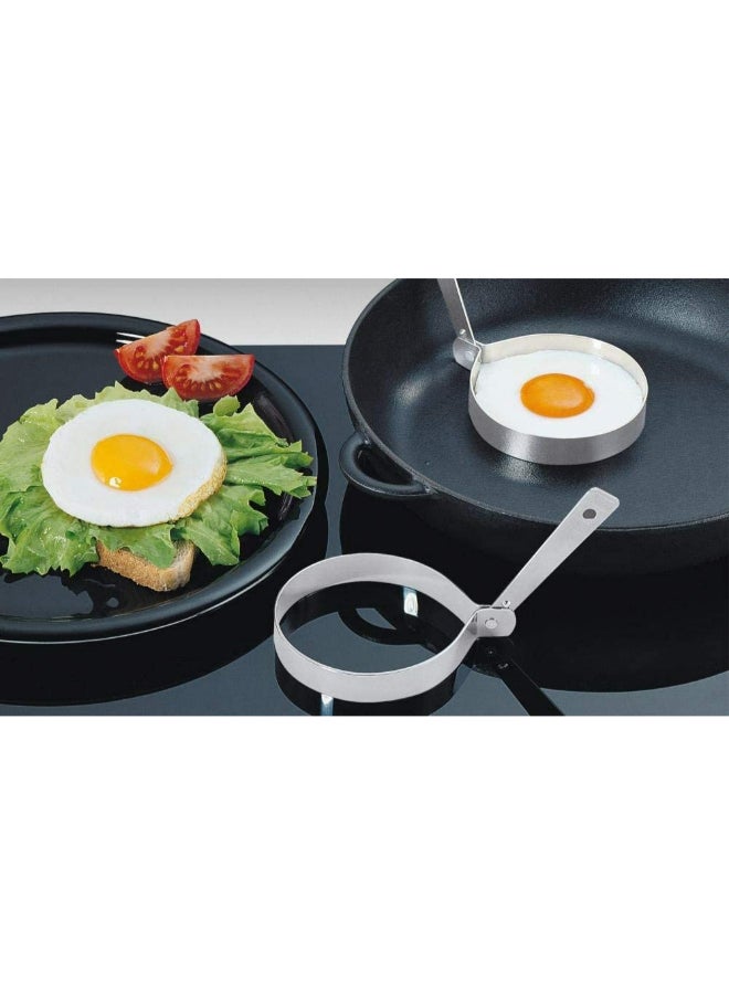 KUCHENPROFI 2-Piece Egg Ring Round Box Silver 8.5cm  - Image 2