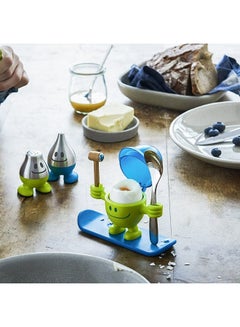 WMF Willy Mia Fred Egg Cup With Spoon Blue/Green 5.4cm  - Image 5