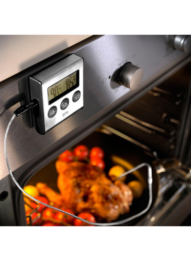 Digital Meat Thermometer Silver