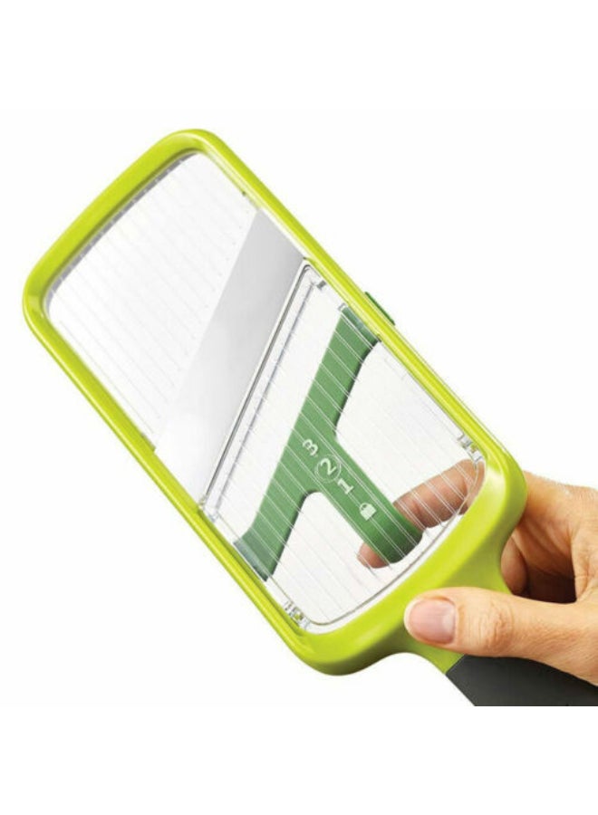 Joseph Joseph - Multi-Grip Mandoline Slicer Green/Silver 30x10x5.8cm - Image 1
