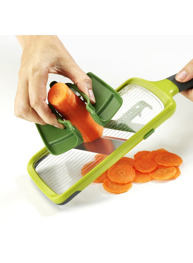 Joseph Joseph - Multi-Grip Mandoline Slicer Green/Silver 30x10x5.8cm - Image 1