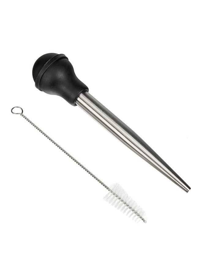 KUCHENPROFI Stainless Steel Baster Silver/Grey 29.4x8x6cm - Image 1