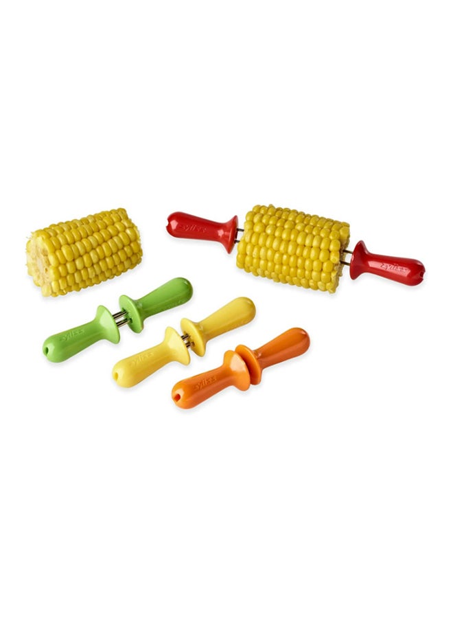 8-Piece Corn Cob Holder Set Multicolour 3 x 11.5 x 21.5cm - v1658664364/N42292440A_4