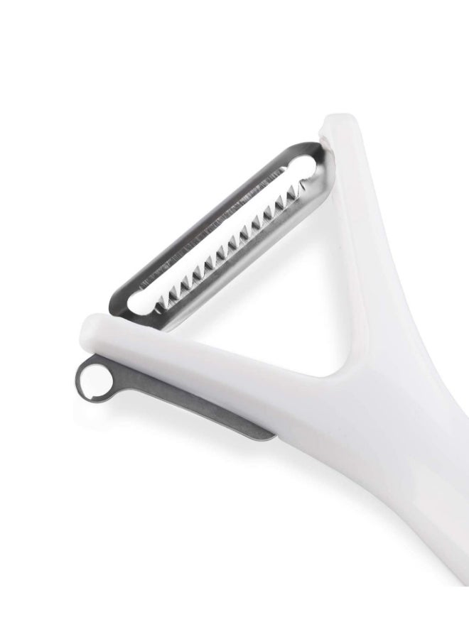 zyliss - Julienne Peeler White/Orange/Silver 7.09x0.98x1.18inch - Image 1