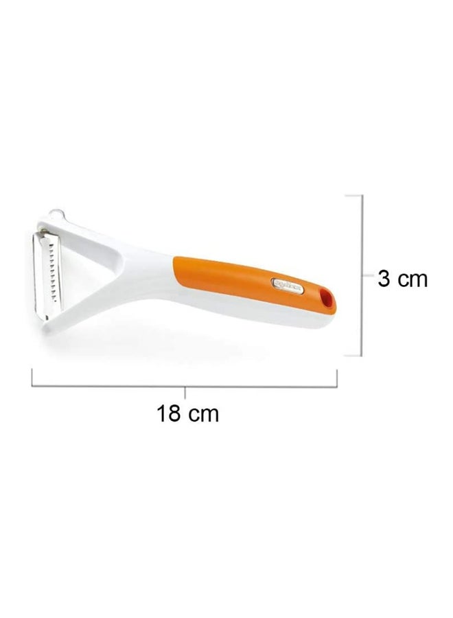 zyliss - Julienne Peeler White/Orange/Silver 7.09x0.98x1.18inch - Image 1