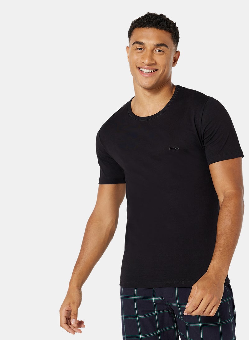 BOSS - Basic Essential Undershirt (Pack of 3) Black - Image 1
