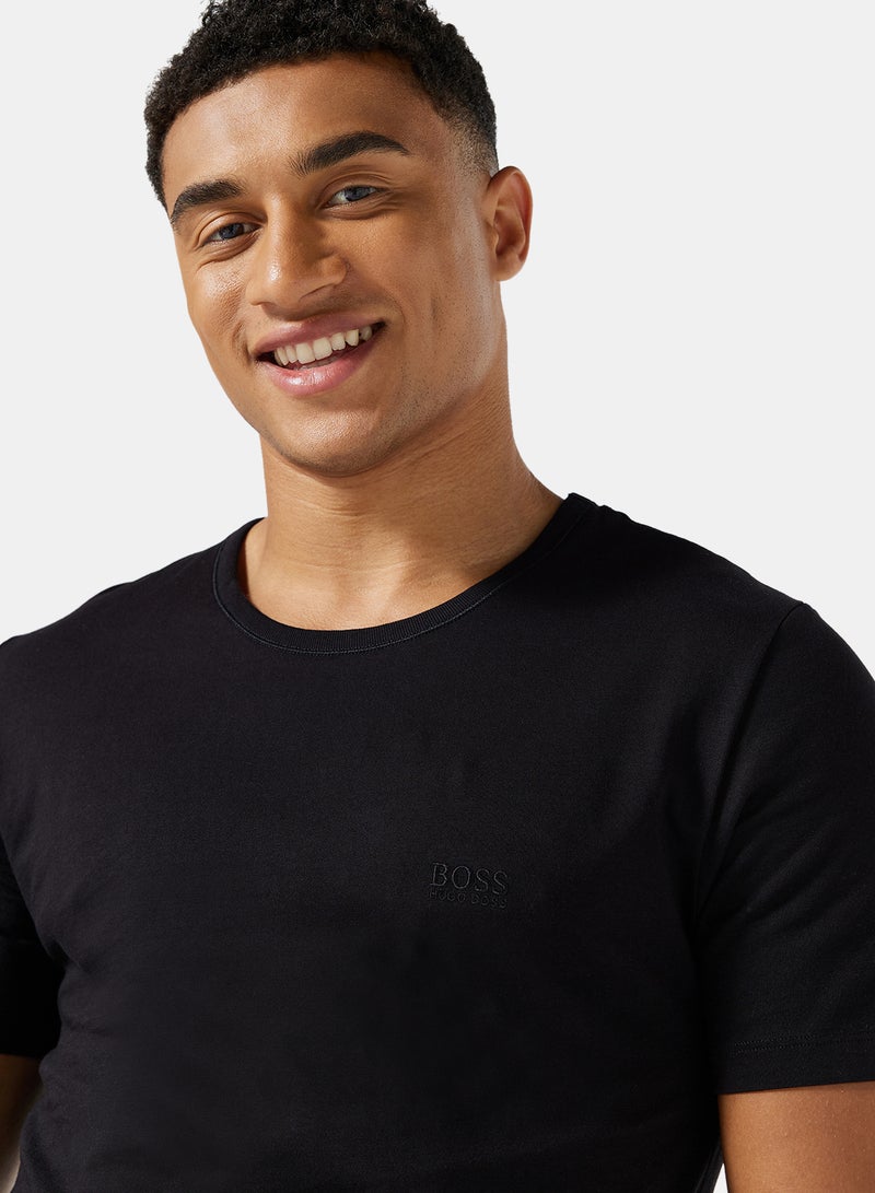 BOSS - Basic Essential Undershirt (Pack of 3) Black - Image 1