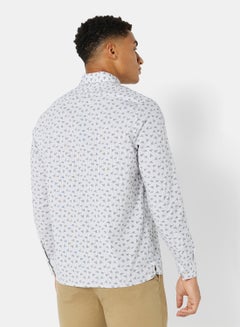 Ted Baker Lorev Paper-Plane Print Shirt White  - Image 2