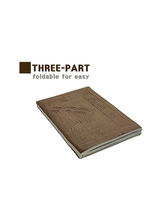 Fabienne - Foldable Prayer Mat Brown 112x54cm - Image 1