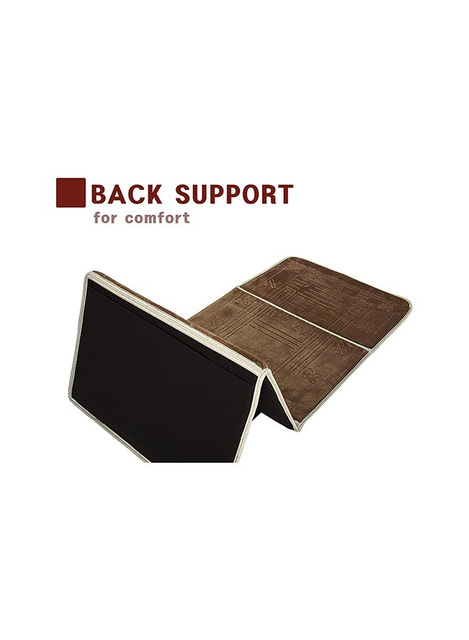 Fabienne - Foldable Prayer Mat Brown 112x54cm - Image 1