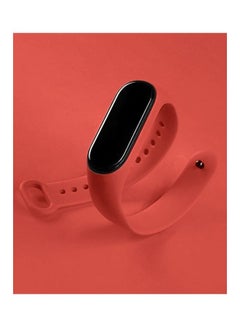 MARGOUN Xiaomi Mi Band 7 Replacement Strap Soft Silicone Watch Band Sport Wristband Bracelet Compatible with Mi Band 7 Smart Fitness Tracker 2022 Release Red  - Image 3