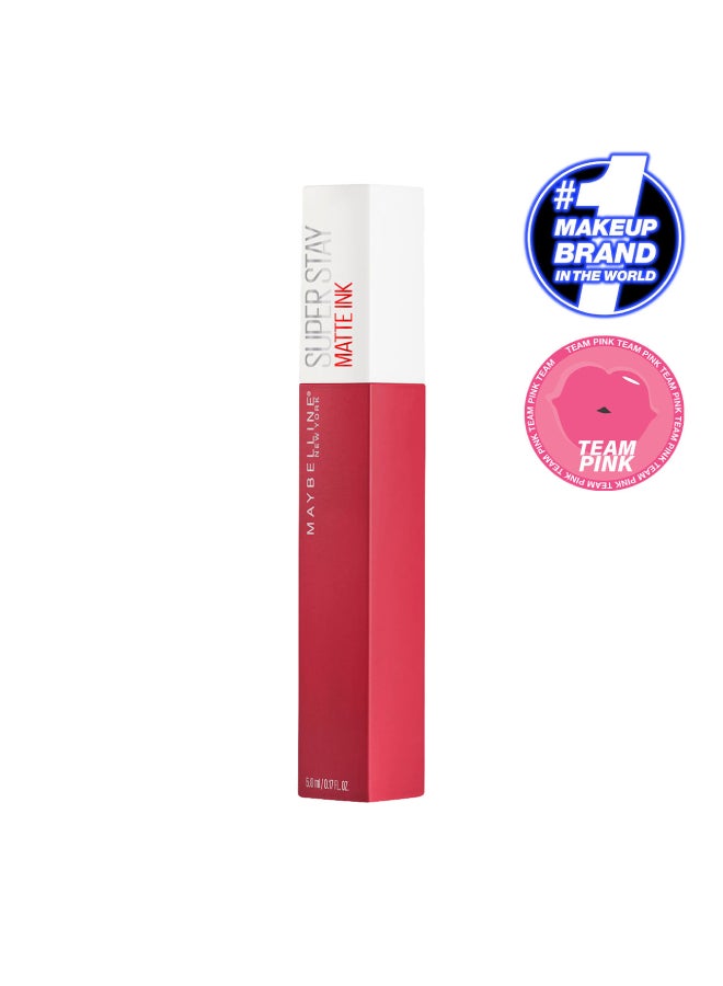 MAYBELLINE NEW YORK Superstay Matte Ink Liquid Pinks Lipstick - 80 Ruler  - Image 1