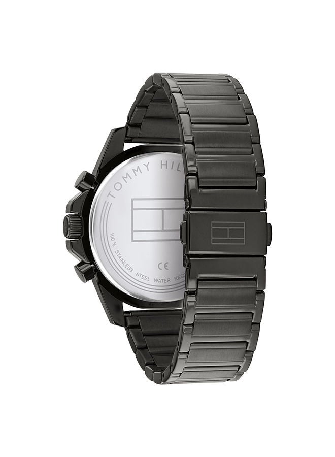 TOMMY HILFIGER Men's MASON Round Shape Stainless Steel Analog Wrist Watch 45 mm - GREY - 1791790  - Image 2