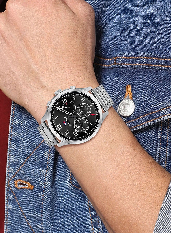 TOMMY HILFIGER - Men's Asher  Black Dial Watch - 1791852 - Image 1
