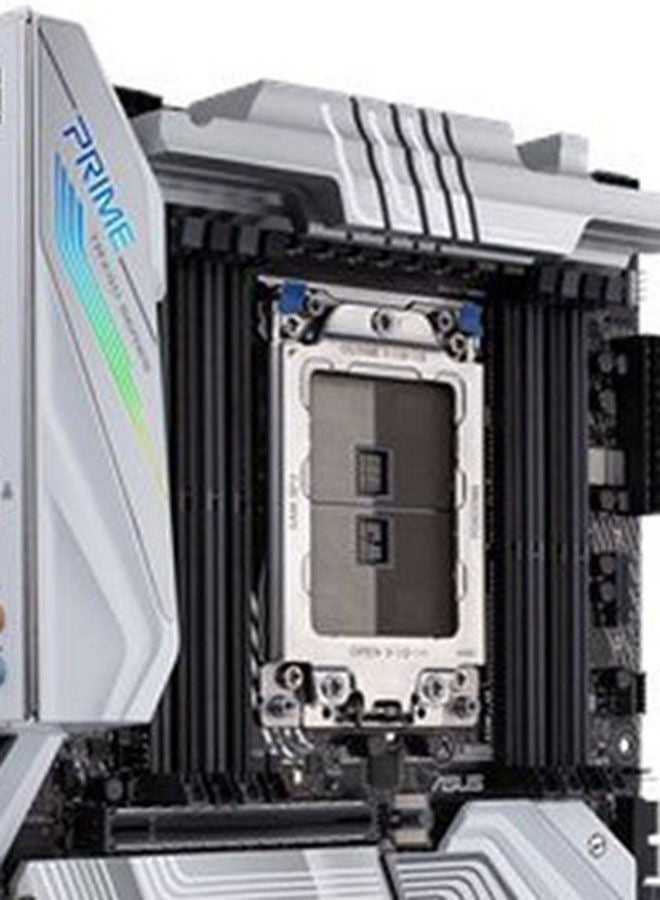 PRIME TRX40-PRO (AMD TRX40) ATX Motherboard sTRX4 For 3rd Gen Ryzen Threadripper 16 Power Stages, DDR4 4666+ MHz (O.C.), Triple PCIe 4.0 M.2s, USB 3.2 Gen 2 Type-C Aura Sync RGB 12.9.6inch Silver/Black/Grey